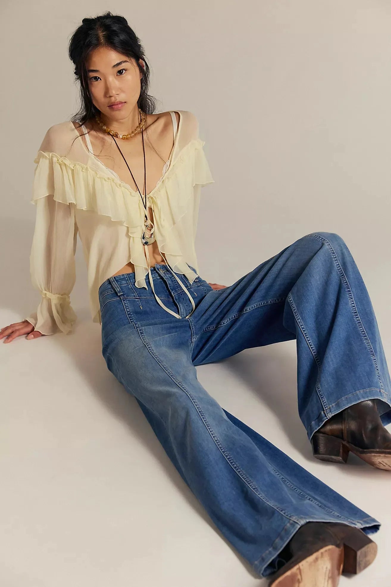 Free People Libre Wide Leg - Goodie Goodie - Stay Wild Collective  Jeans