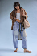  Free People Moxie Pull-On Barrel Jeans truest blue - Stay Wild Collective  Jeans