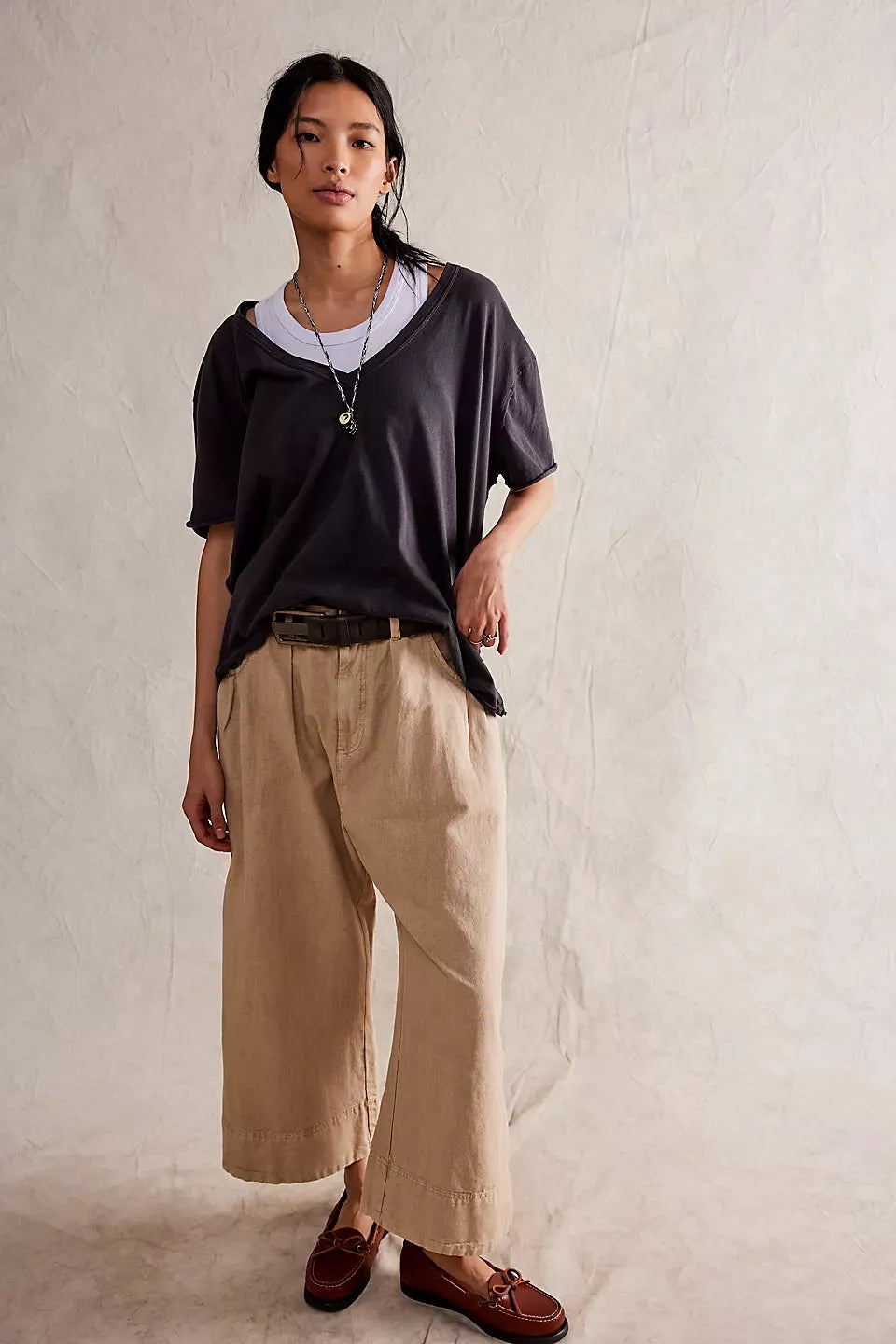 Free People Nina V-Neck Tee - Stay Wild Collective  Tee shirts