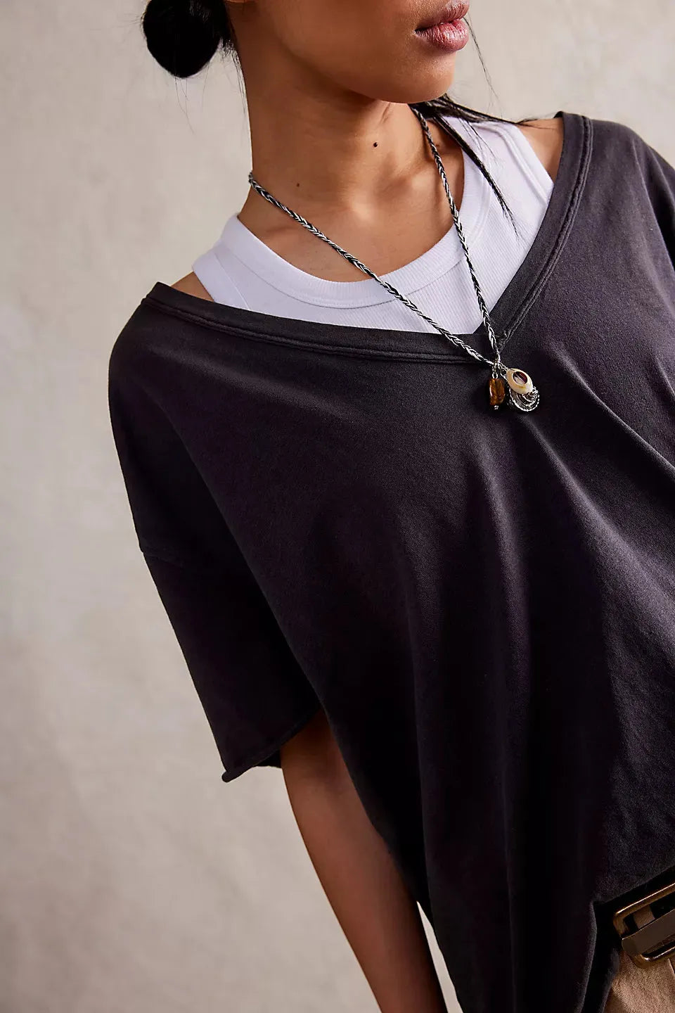 Free People Nina V-Neck Tee - Stay Wild Collective  Tee shirts