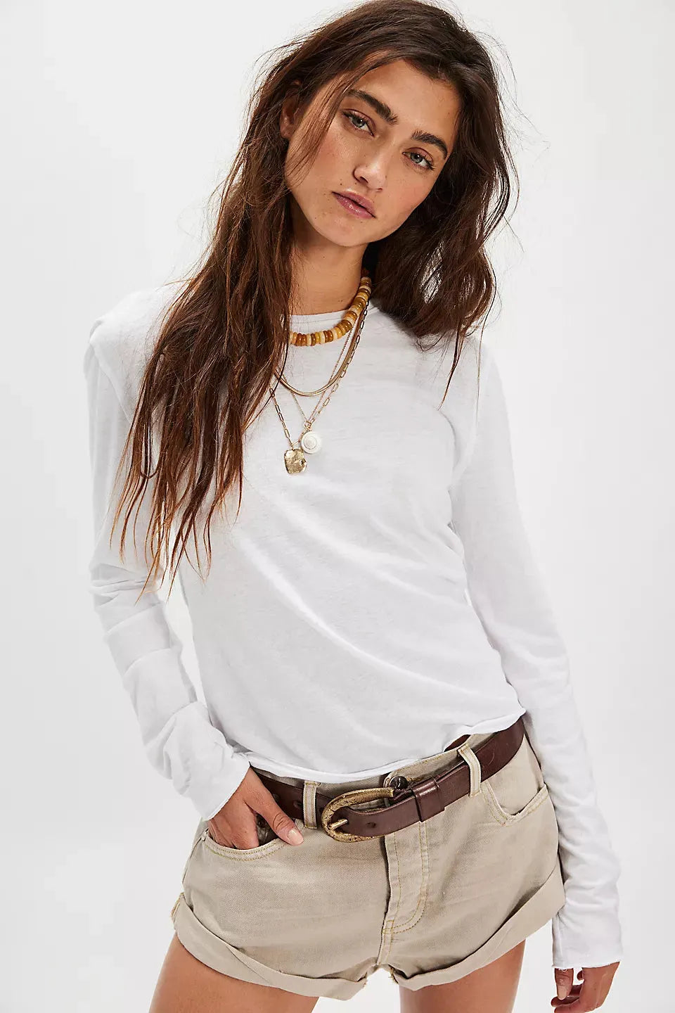 Free People Nova Long-Sleeve Tee - Stay Wild Collective  Tee shirts