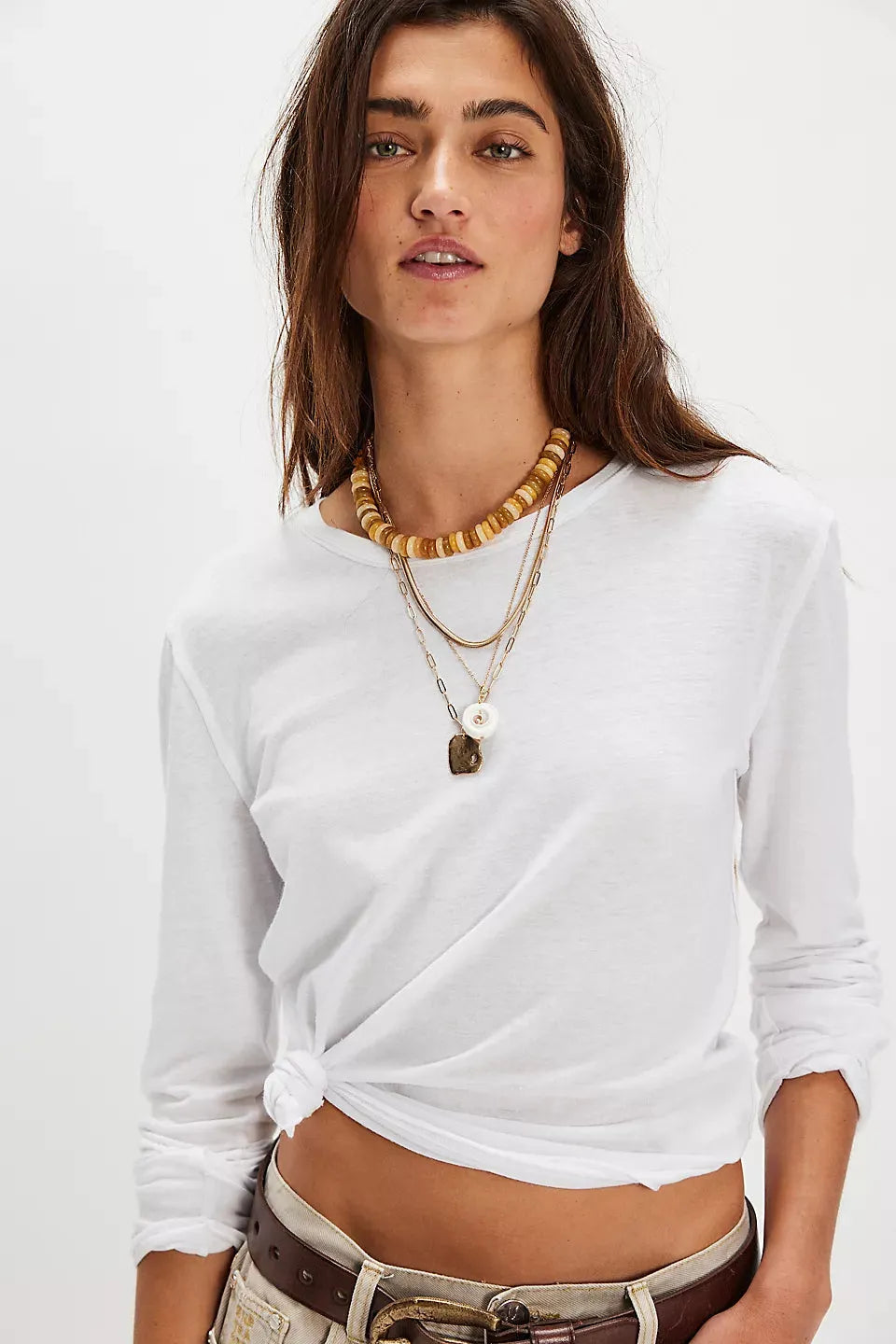 Free People Nova Long-Sleeve Tee - Stay Wild Collective  Tee shirts