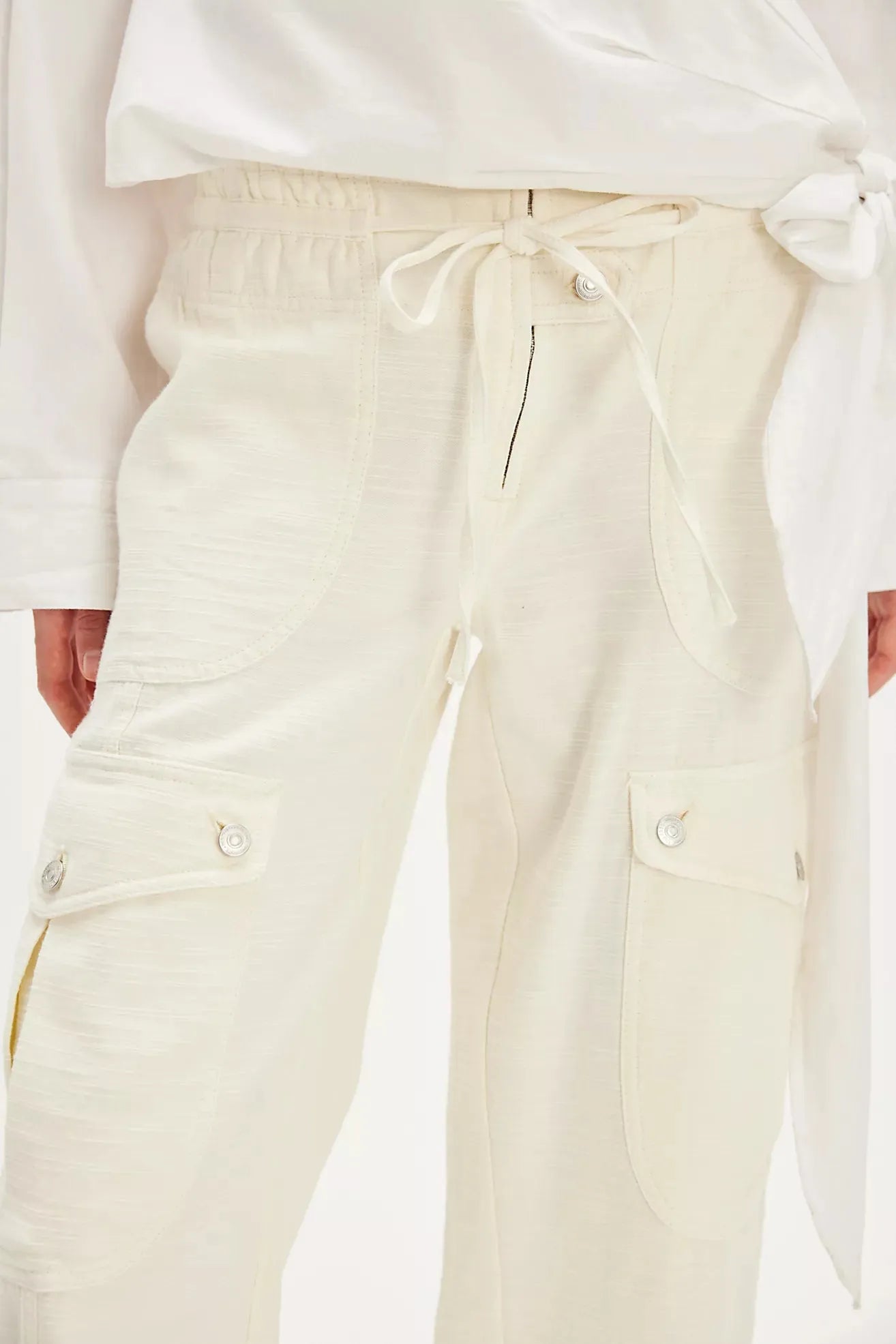 Free People | Park Ave Pants- Milk - Stay Wild Collective  Pants