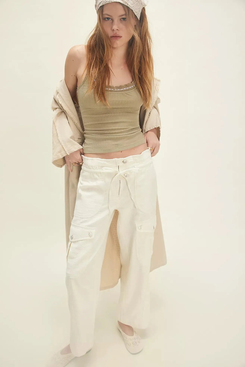 Free People | Park Ave Pants- Milk - Stay Wild Collective  Pants