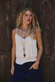 Free People Pieces of you Cami - Ivory - Stay Wild Collective  Tee shirts