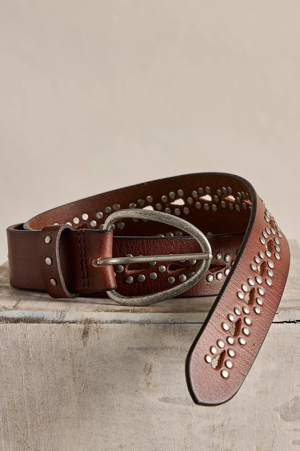  Free People Preston Stud Belt - Mocha - Stay Wild Collective  