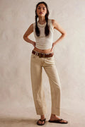 Free People Risk Taker Straight Leg | Ecru - Stay Wild Collective  Jeans