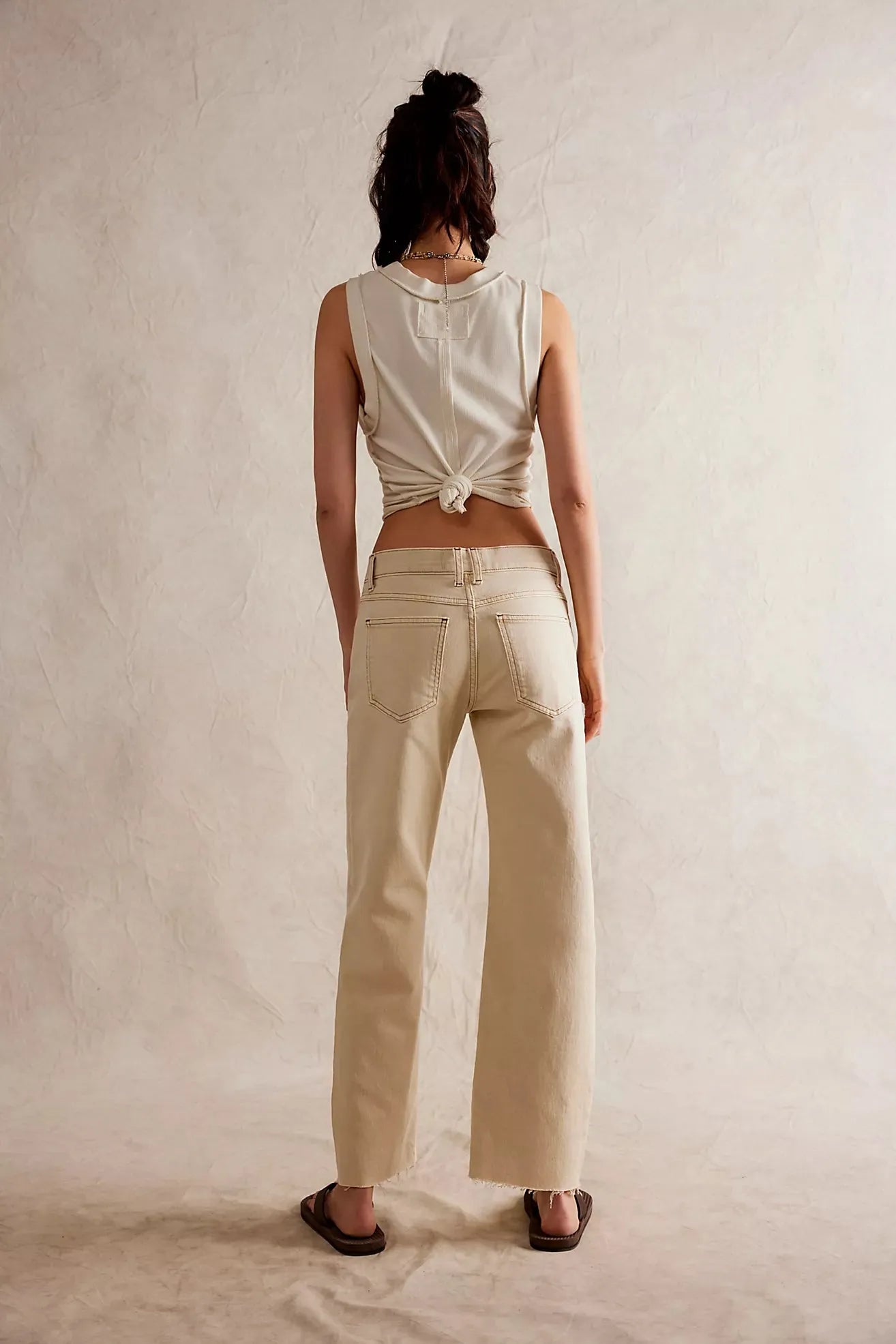 Free People Risk Taker Straight Leg | Ecru - Stay Wild Collective  Jeans
