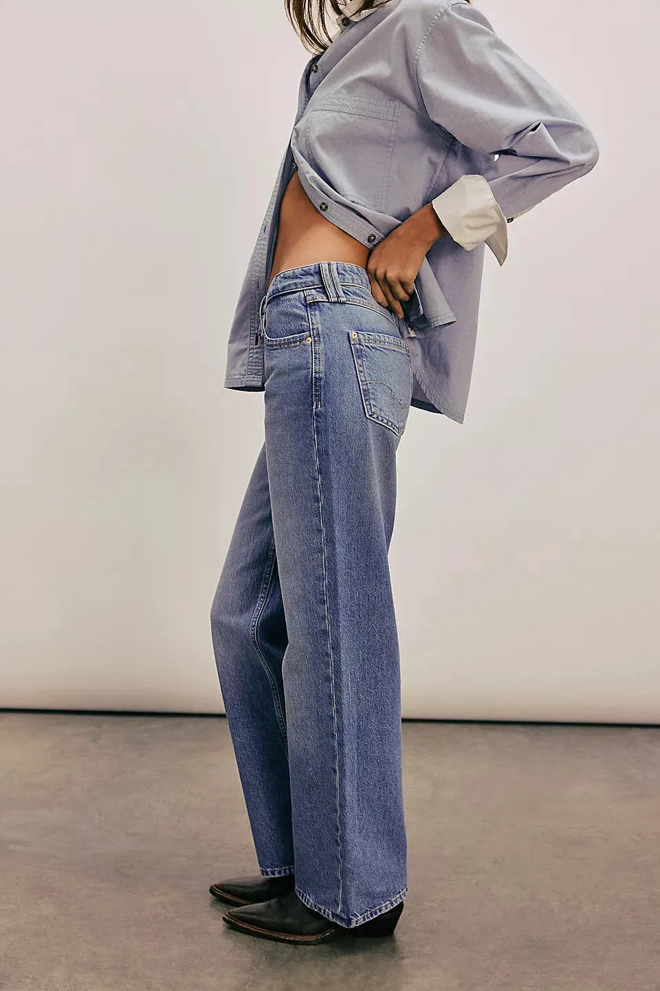Free People Tennessee Low-Rise Boyfriend Jeans - Cowboy Romance - Stay Wild Collective  Jeans