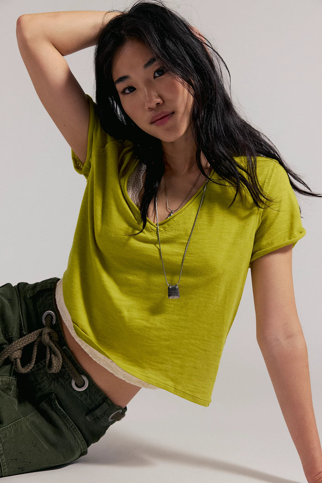  Free People We The Free Take 2 Tee Warm Olive - Stay Wild Collective  Tee shirts