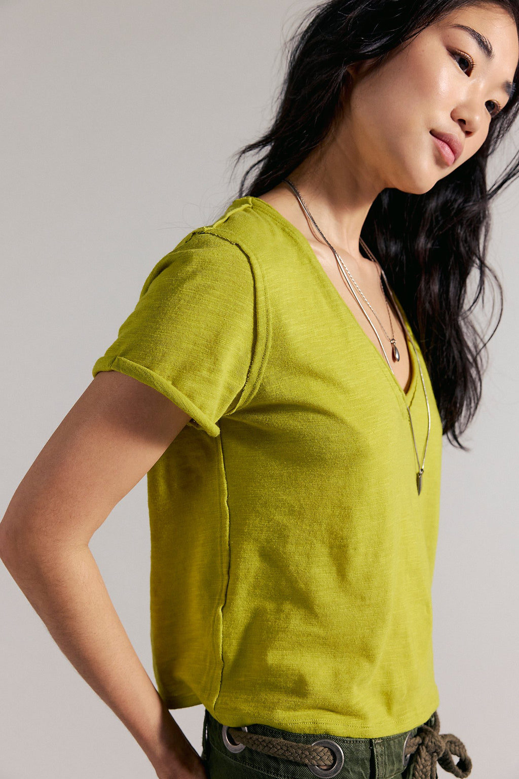  Free People We The Free Take 2 Tee Warm Olive - Stay Wild Collective  Tee shirts