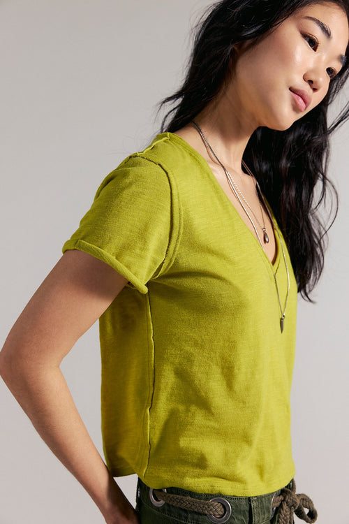  Free People We The Free Take 2 Tee Warm Olive - Stay Wild Collective  Tee shirts