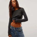 Free people Be my baby Tee - Long Sleeve - Stay Wild Collective  