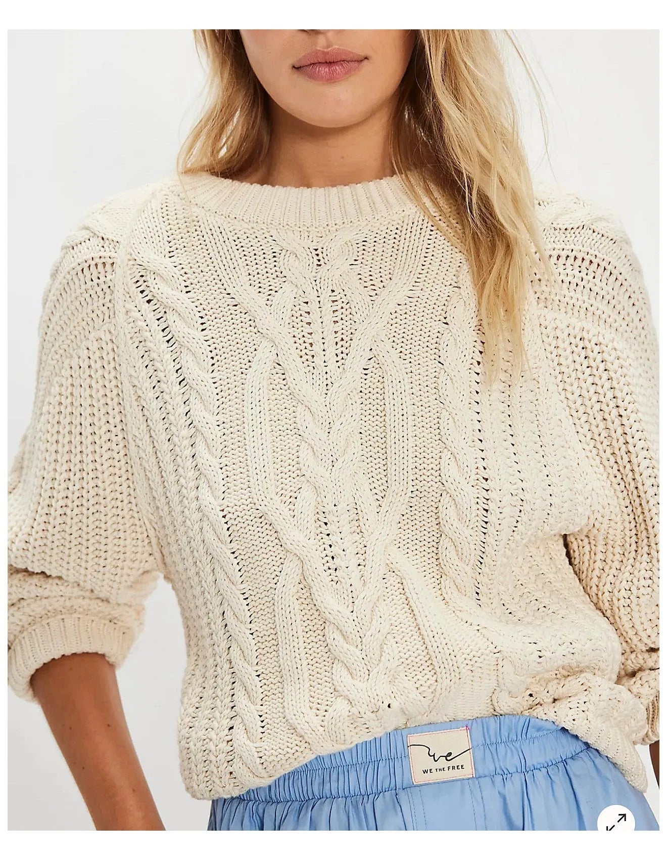  Free people Frankie cable knit jumper - Stay Wild Collective  