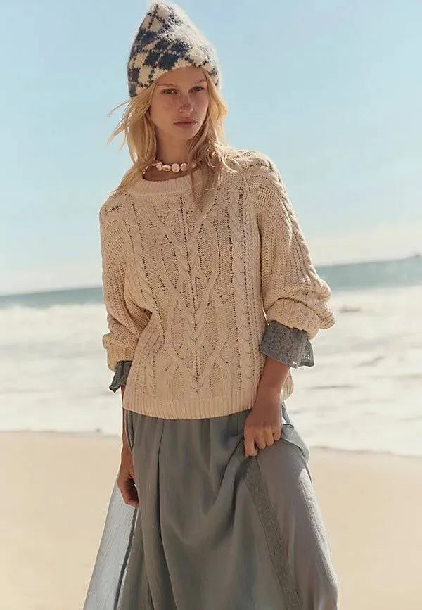  Free people Frankie cable knit jumper - Stay Wild Collective  