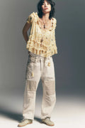 We the free moxie low slung pants white - Stay Wild Collective  
