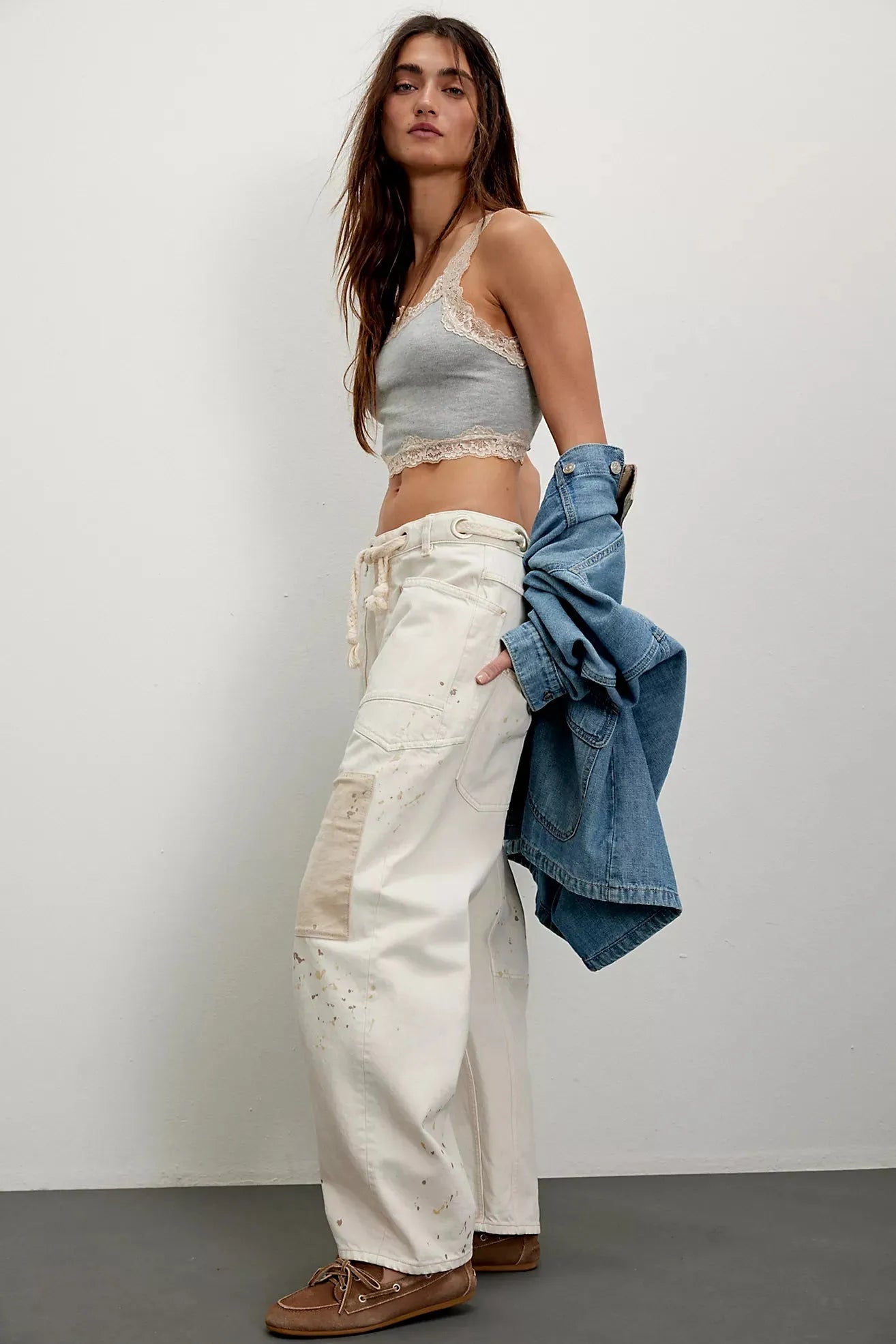 We the free moxie low slung pants white - Stay Wild Collective  