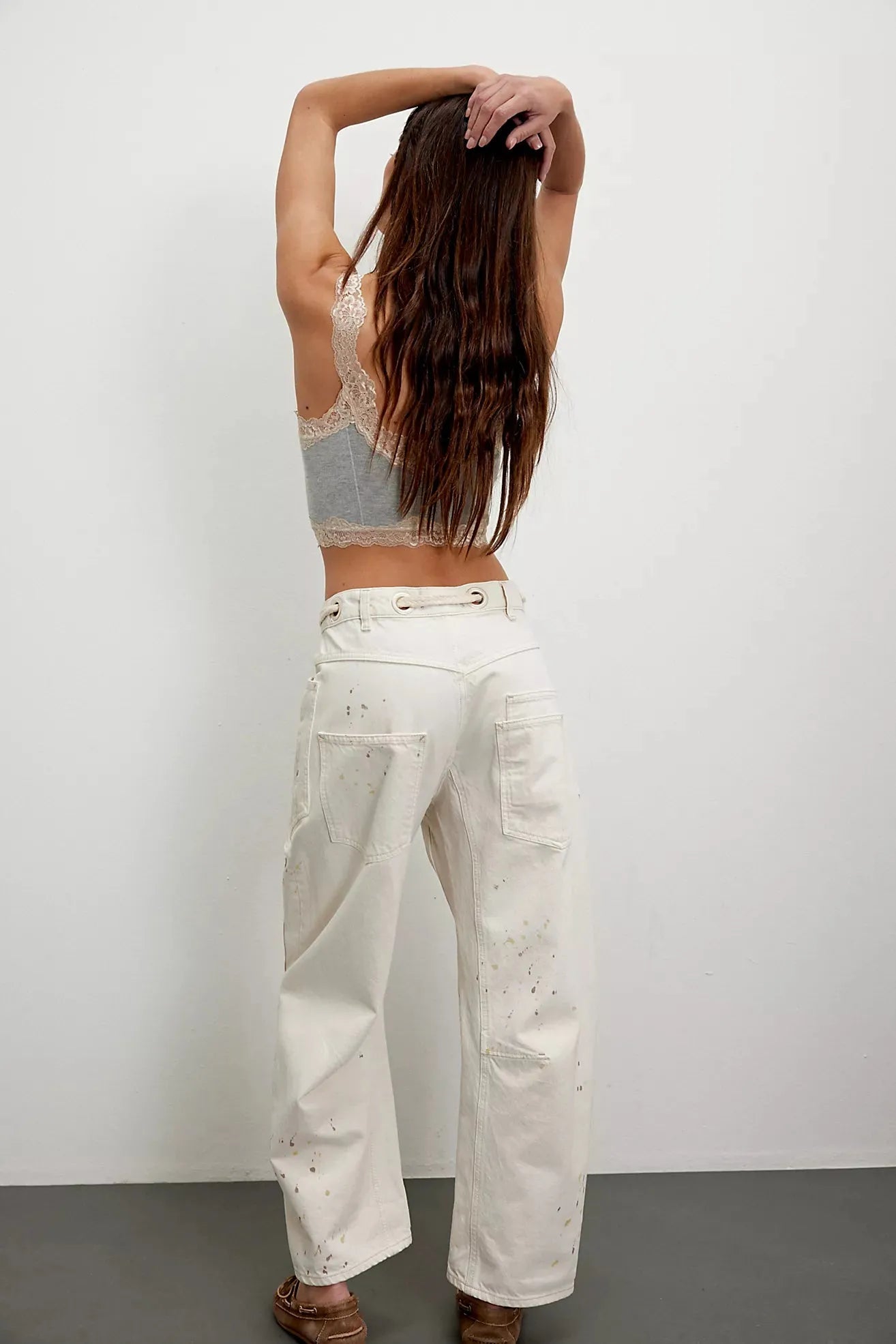 We the free moxie low slung pants white - Stay Wild Collective  