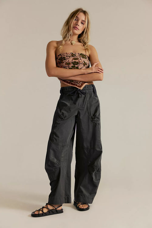  Free people onset parachute pants black sand - Stay Wild Collective  