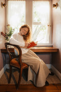  French linen culottes in beige/brown check - Stay Wild Collective  