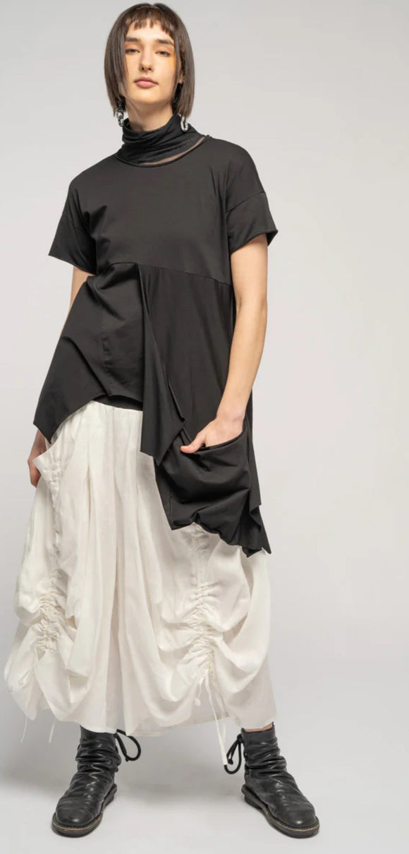 Dog Star riddler drape top black