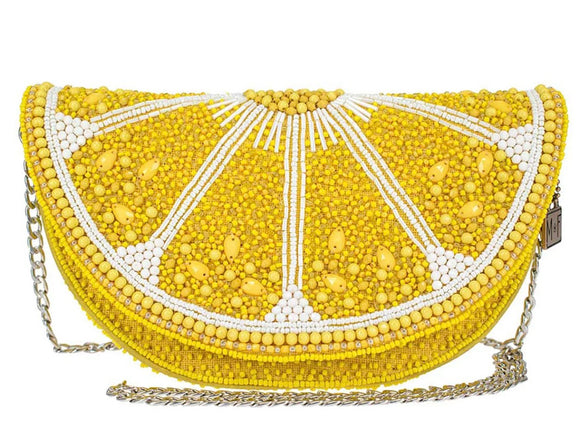 Mary Francis tart cross body clutch