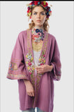 Pre order Aratta  JULIETTE EMBELLISHED FRENCH TERRY KIMONO JACKET