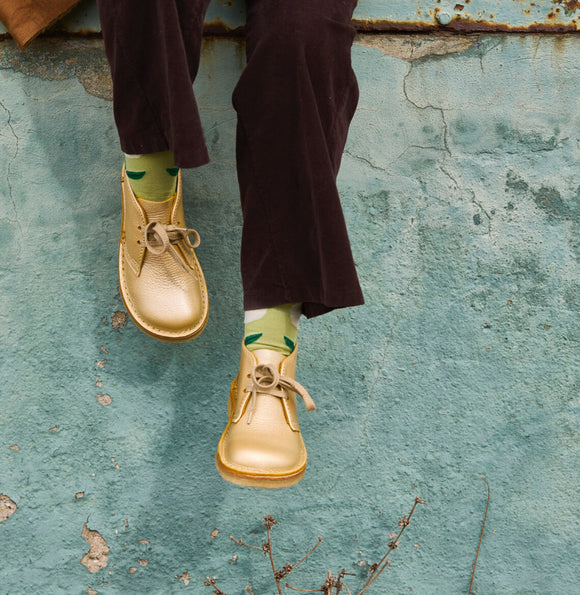 Gold Helsingor boots by duckfeet