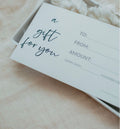 Gift vouchers