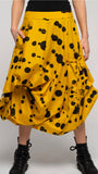 Dogstar oka dot skirt mustard