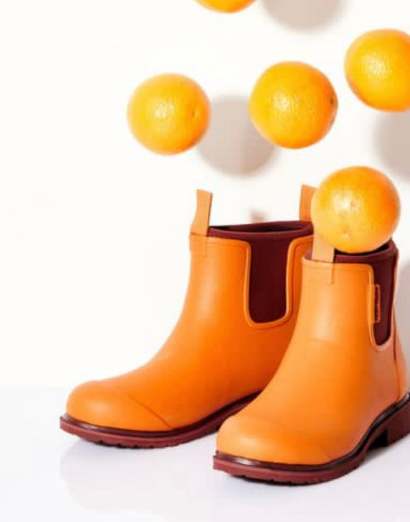 Bobbi boots merry people pomegranate and orange