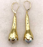 Ghost and Lola Pearl flower earrings