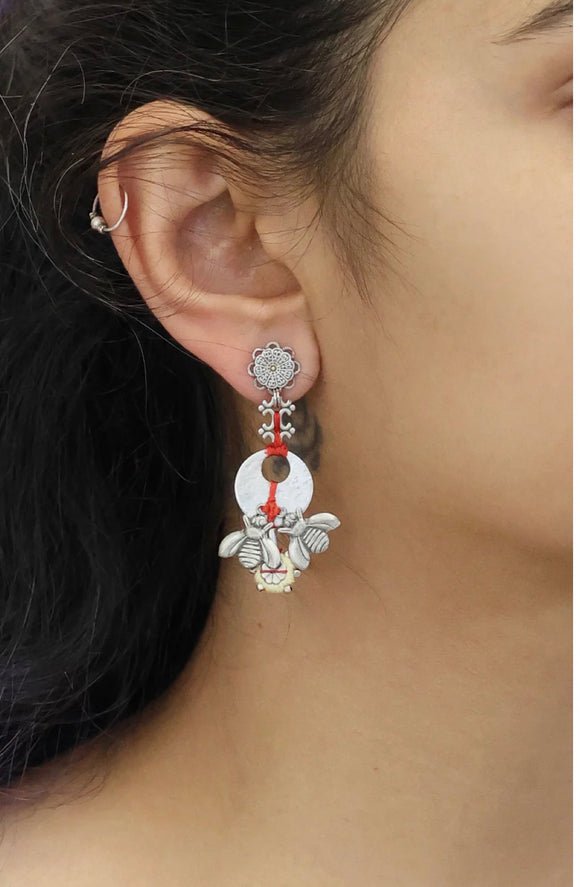 Ayala bar  Metal Bloom Set, Myrrena Earrings