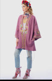 Pre order Aratta  JULIETTE EMBELLISHED FRENCH TERRY KIMONO JACKET