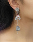Ayala bar Metal Bloom Set, Arvaia Earrings
