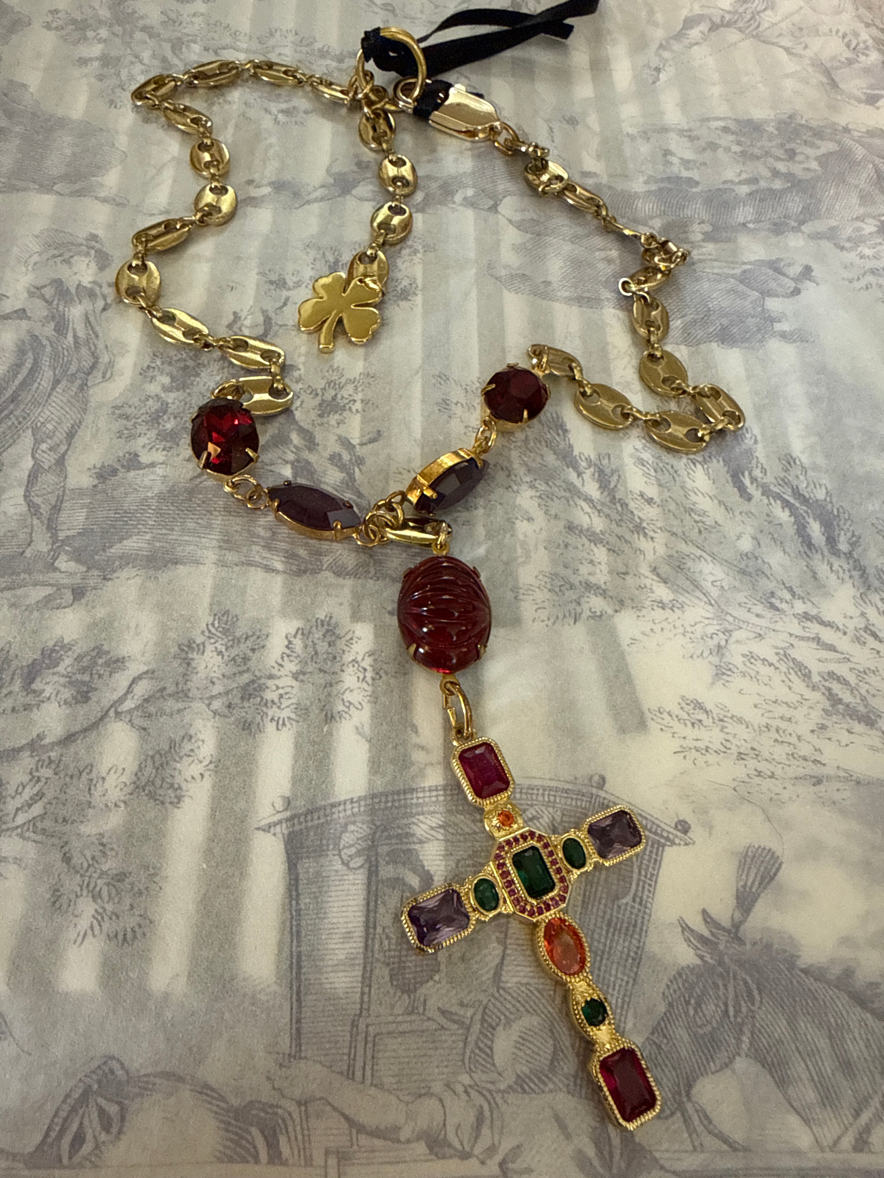 Ghost and Lola Cross Necklace - Stay Wild Collective