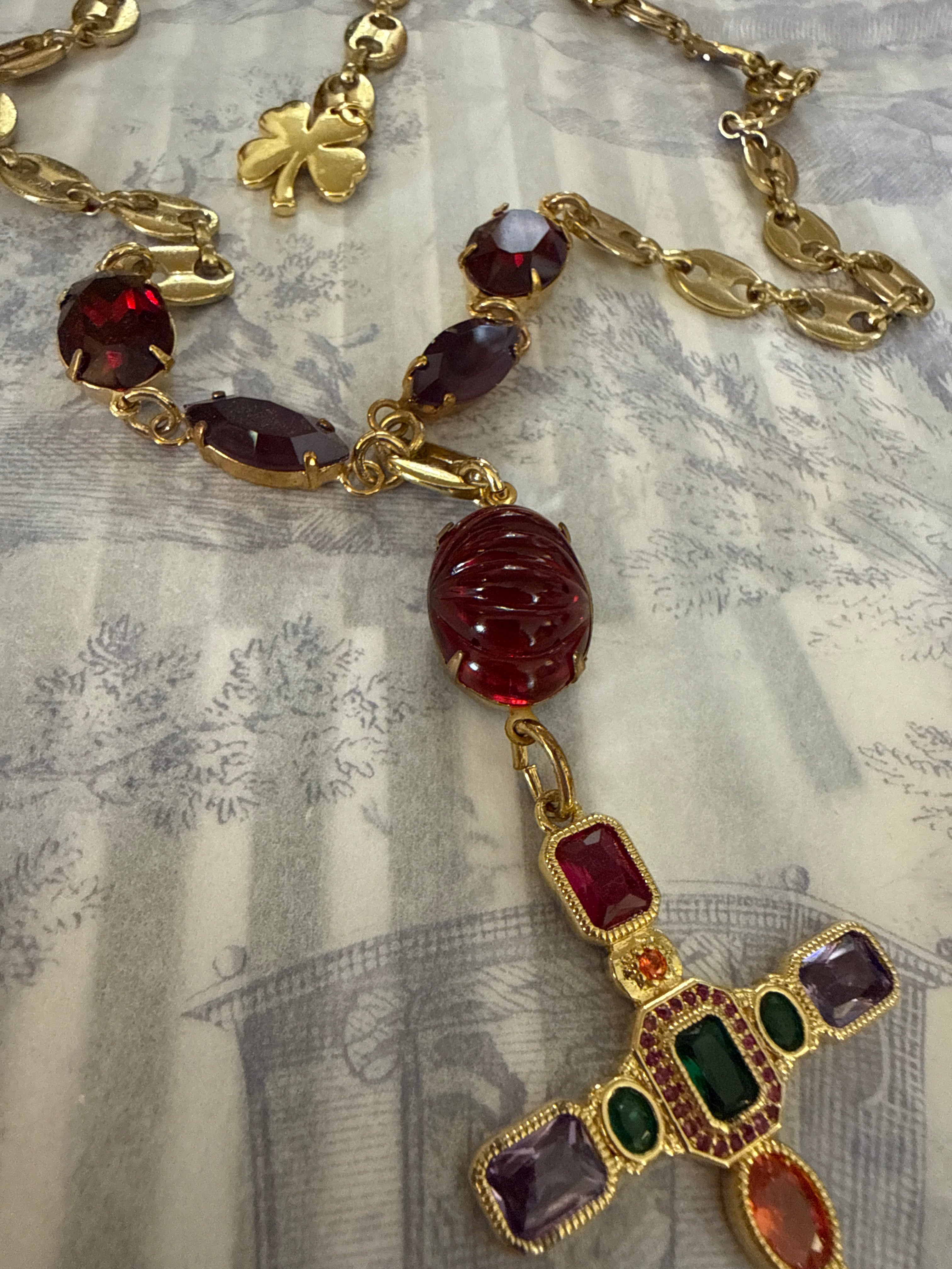 Ghost and Lola Cross Necklace - Stay Wild Collective