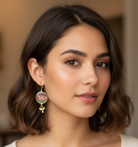 Ghost and Lola peace and love earrings - Stay Wild Collective  