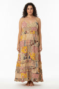  Golden brown bloom dress jaded gypsy - Stay Wild Collective  