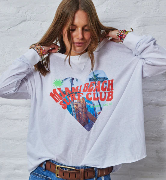   HAMMILL + CO
Miami Long Sleeve Tee - White SALE - Stay Wild Collective  