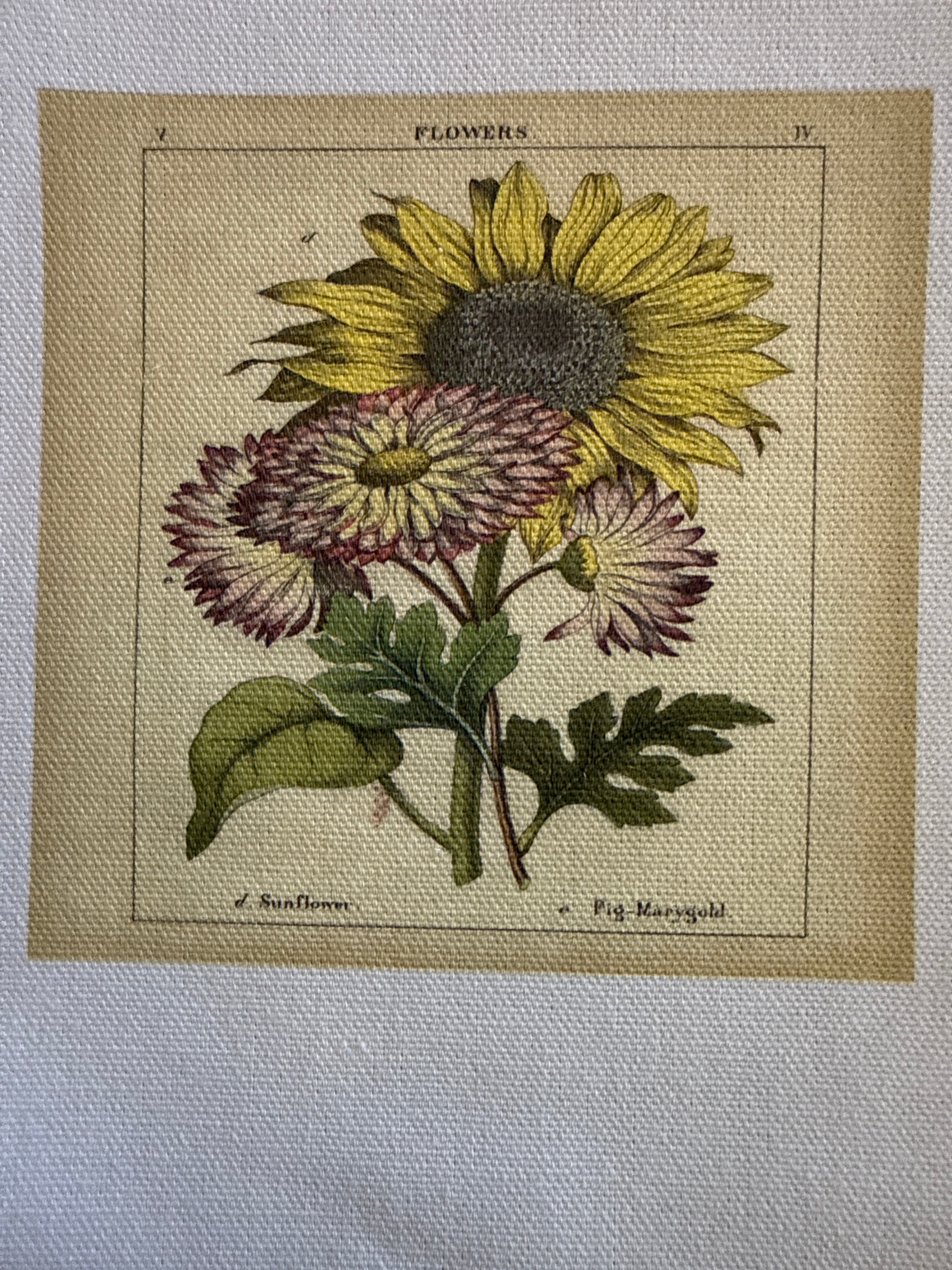 Haberdashery canvas patch small - floral designs - Stay Wild Collective
