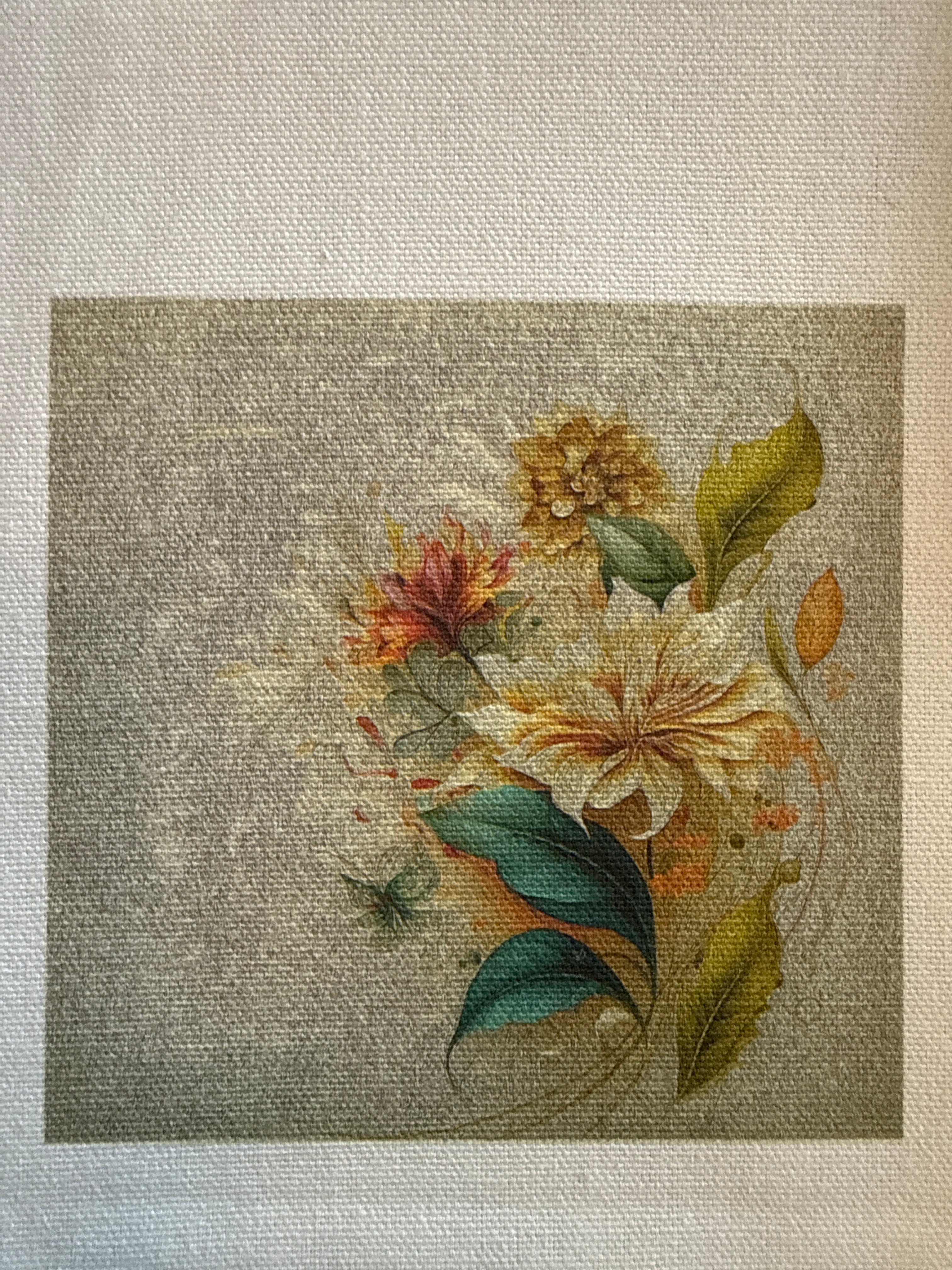 Haberdashery canvas patch small - floral designs - Stay Wild Collective