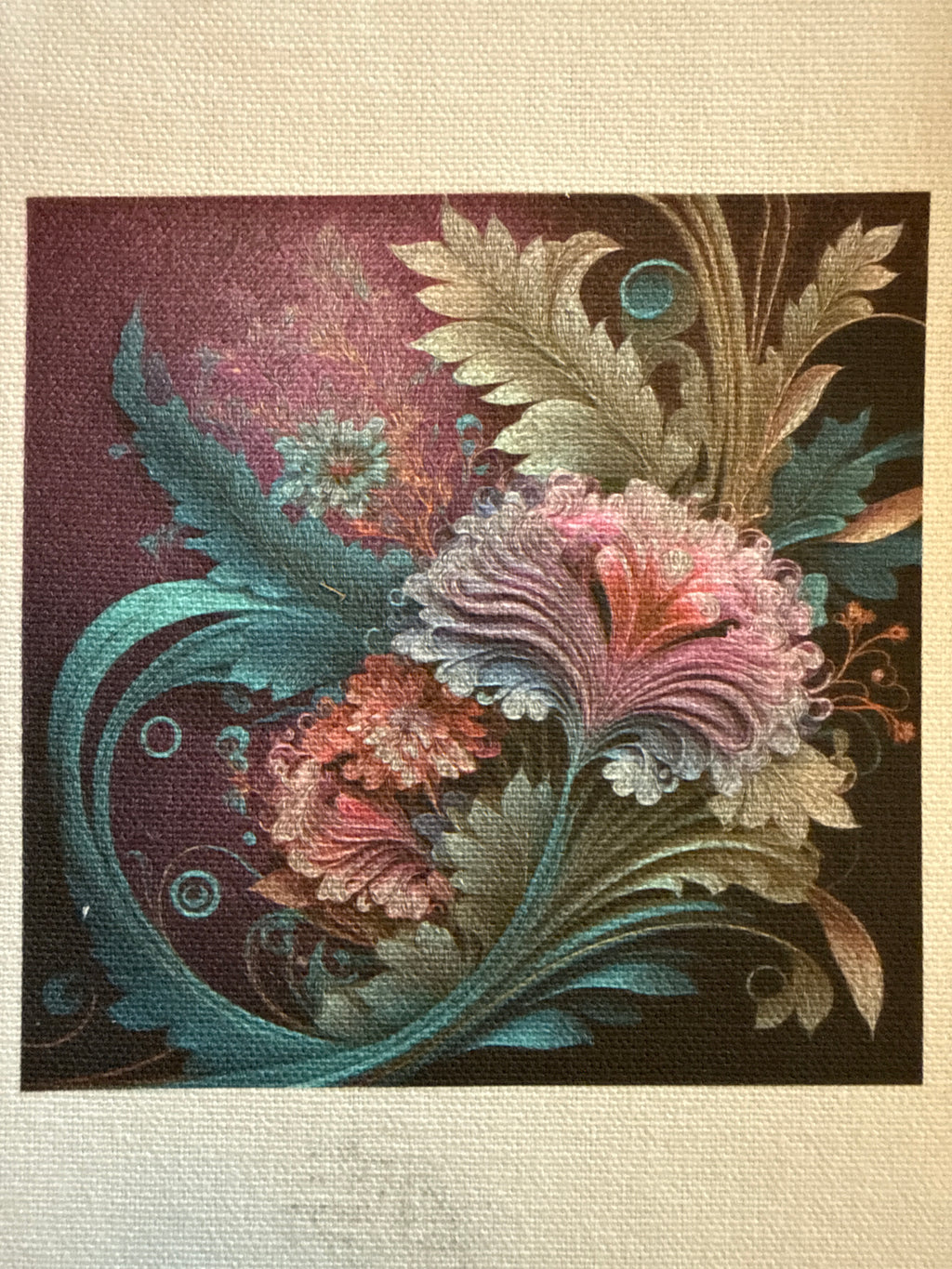 Haberdashery canvas patch small - floral designs - Stay Wild Collective