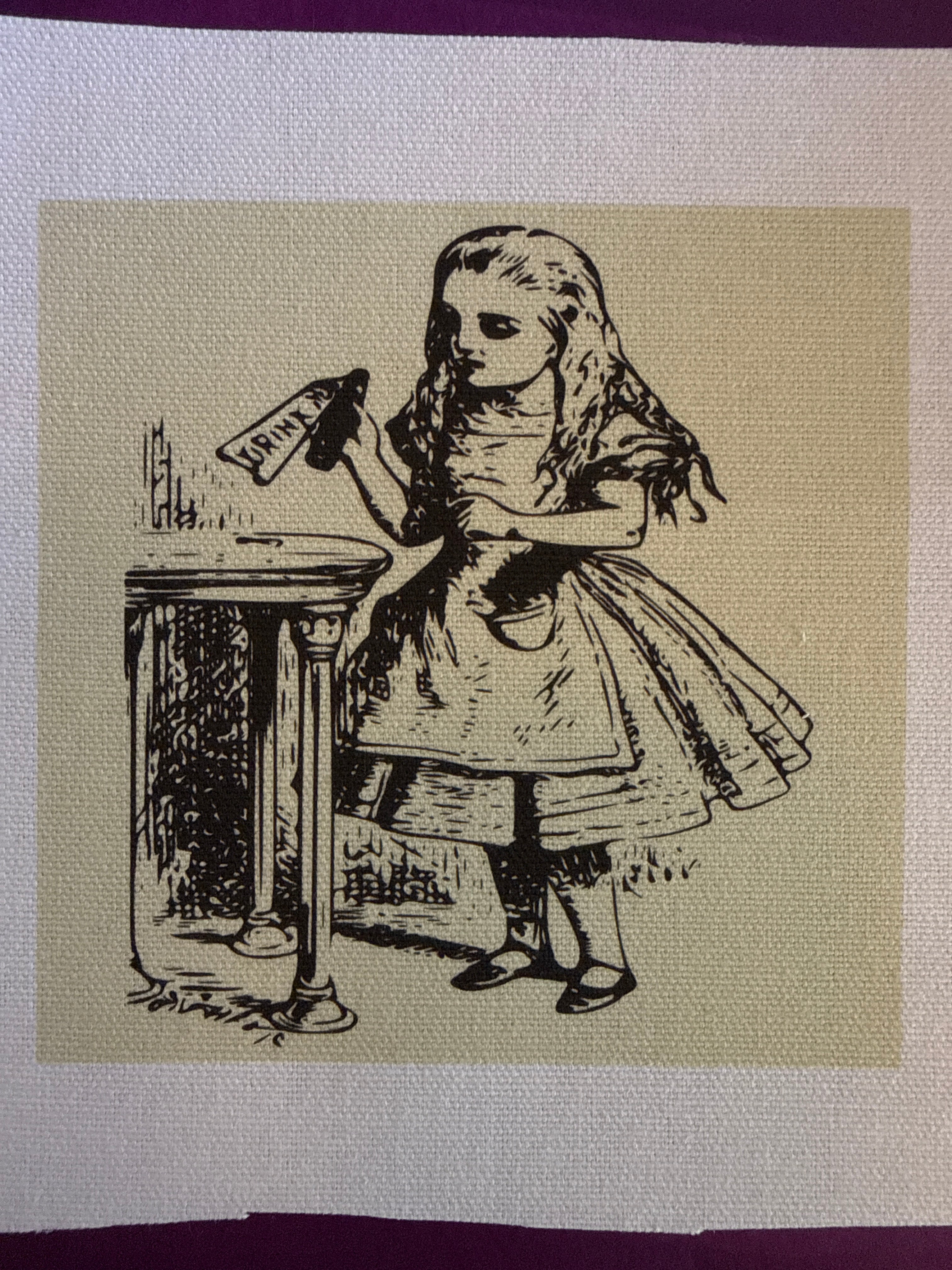 Haberdashery canvas patch small - people designs - Stay Wild Collective