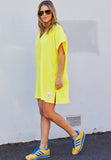 Hammil and co SALT & SUNSHINE TOWELLING COVER-UP - YELLOW - Stay Wild Collective  