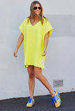 Hammil and co SALT & SUNSHINE TOWELLING COVER-UP - YELLOW - Stay Wild Collective  