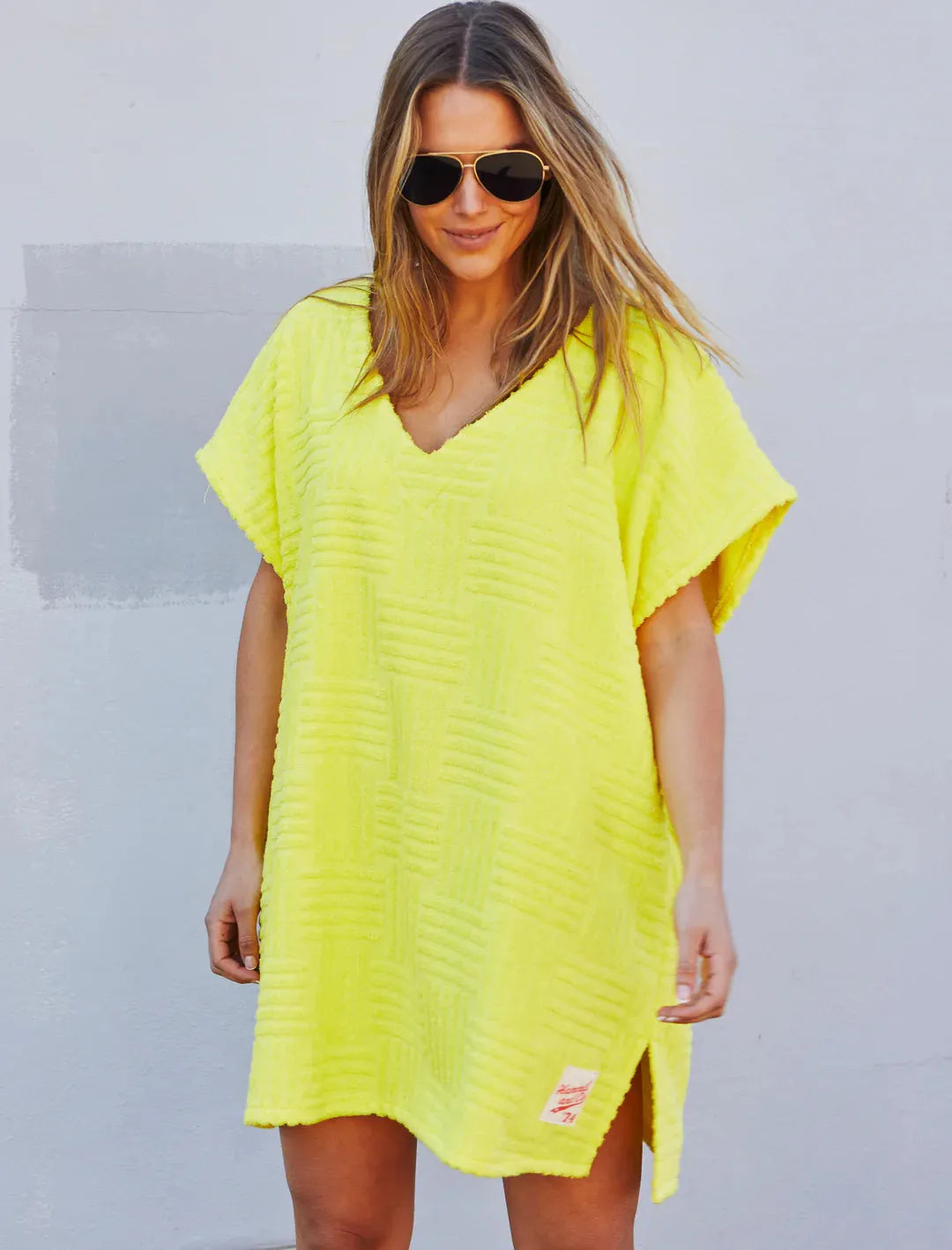 Hammil and co SALT & SUNSHINE TOWELLING COVER-UP - YELLOW - Stay Wild Collective  