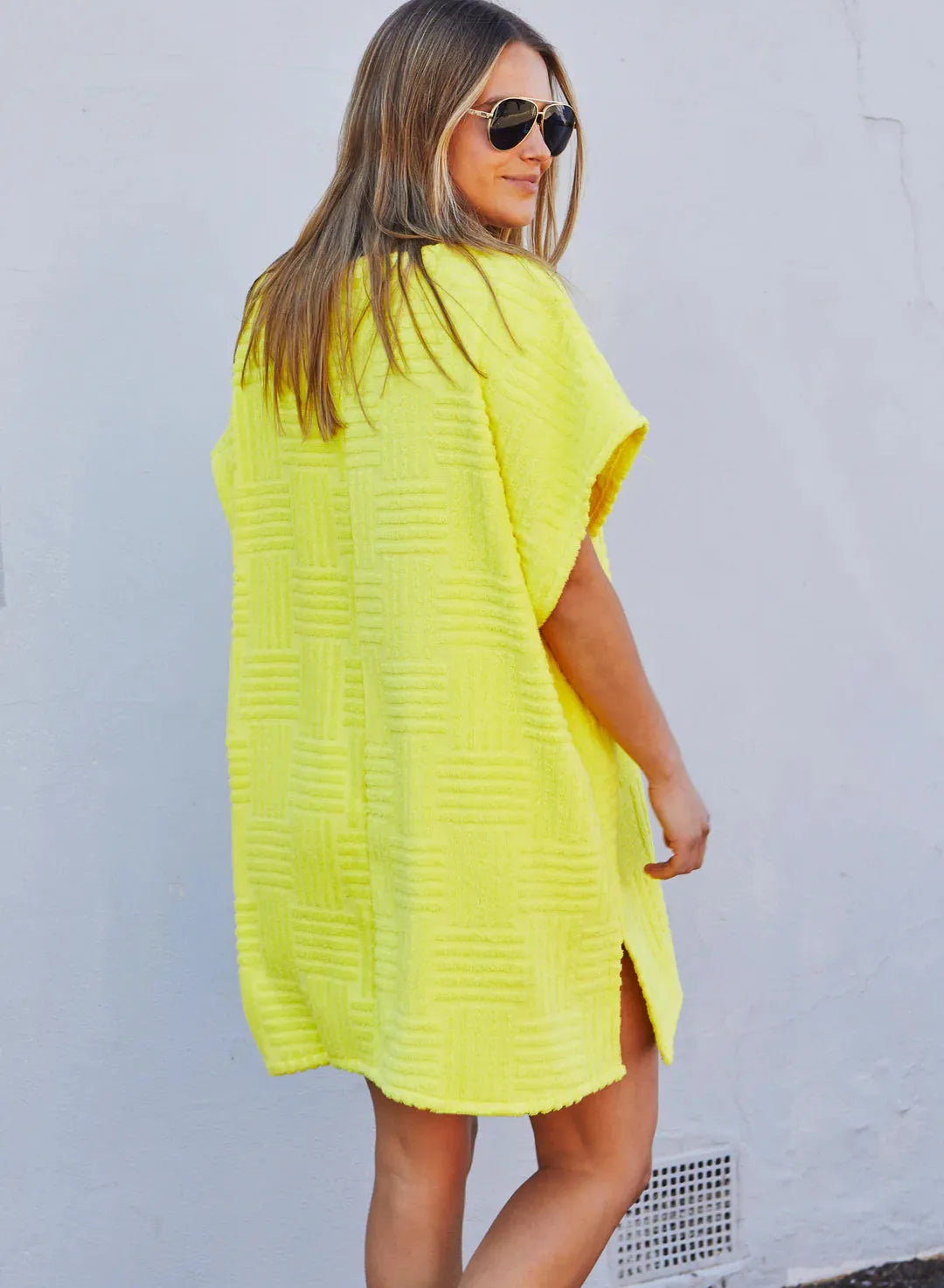 Hammil and co SALT & SUNSHINE TOWELLING COVER-UP - YELLOW - Stay Wild Collective  