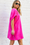 Hammil and co SALT & SUNSHINE TOWELLING COVER-UP - hot pink - Stay Wild Collective  