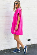 Hammil and co SALT & SUNSHINE TOWELLING COVER-UP - hot pink - Stay Wild Collective  